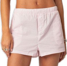 Summer Boxer Briefs For Daywear, Summer Relaxed Fit Boxer Briefs For Daywear, Cotton Pink Boxer Briefs, Summer Cotton Pink Boxer Briefs, Striped Cotton Pajama Shorts For Summer, Pink Boxer Briefs With Built-in Shorts For Summer, Striped Relaxed Fit Pajama Shorts For Summer, Casual Striped Short Sleepwear, Summer Striped Relaxed Fit Pajama Shorts