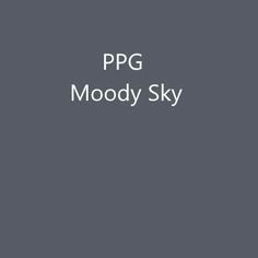 the words ppg mood sky in white on a gray background with black and white text