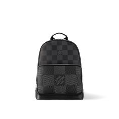 Campus Backpack Damier Graphite Canvas - Men - Bags | LOUIS VUITTON ® Campus Backpack, Bags Louis Vuitton, Louis Vuitton Official, Everyday Luxuries, To Meet, Cowhide Leather, Inside Pocket, The Go, Leather Straps