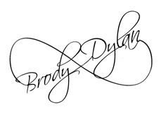 the word bradley written in cursive writing on a white background with black ink