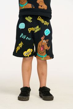 Scooby Doo Like Groovy Short BOYS chaserbrand Casual Graphic Print Shorts For Playwear, Fun Relaxed Fit Shorts, Cotton Bottoms With Graphic Print For Playwear, Casual Character Print Bottoms For Summer, Cotton Graphic Print Bottoms For Playwear, Black Bottoms With Character Print For Streetwear, Playful Cotton Streetwear Bottoms, Playful Cotton Bottoms For Streetwear, Casual Black Bottoms With Character Print