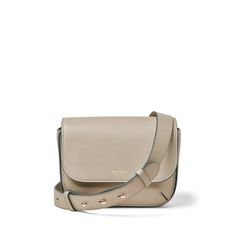 Ella Crossbody Bag in Smooth Dove Grey Timeless Everyday Saddle Bag With Removable Pouch, Minimalist Shoulder Bag With Detachable Strap For Travel, Timeless Everyday Saddle Bag With Adjustable Strap, Timeless Saddle Bag With Adjustable Strap For Everyday, Classic Rectangular Belt Bag With Removable Pouch, Classic Everyday Crossbody Saddle Bag, Timeless Everyday Rectangular Saddle Bag, Timeless Rectangular Saddle Bag For Everyday, Classic Crossbody Belt Bag For Everyday