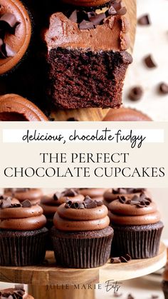 the perfect chocolate cupcakes are delicious and easy to make