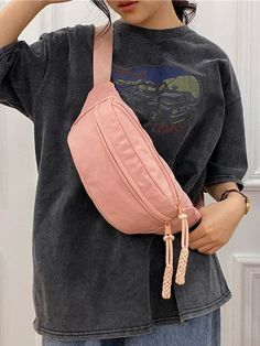 UAKISS - Vintage Japanese Ins Trendy Crossbody Bags Women Y2k All Match Preppy Aesthetic Handbags Korean Simple Fashion Canvas Bag Girls Trendy Crossbody Bags, Aesthetic Handbags, Pink Minimalist, Women Y2k, Preppy Aesthetic, Crossbody Bag Women, Waist Bags, Simple Fashion, Bum Bag