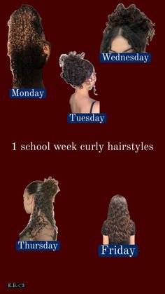 Different Curls Types, Curly Hairstyles For Everyday, How To Take Care Of 2c Hair, Protective Nighttime Hairstyles, Week Of Curly Hairstyles, Messy Claw Clip Hairstyles Curly Hair, Curly Hair 2 Braids, Day Two Curly Hairstyles, How To Give Curly Hair More Volume