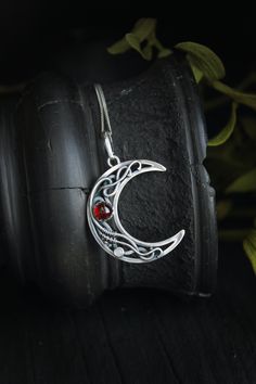 ITEM DESCRIPTION: The size of this circle pendant H 4 cm x W 3 cm. Weight - 4g. You can buy this necklace with a chain or without and with different stones. Jewelry will come to you in a gift box - ready for gift giving. I made this moon necklace of sterling silver, red garnet, and tiny labradorite. I think this color combination is very elegant and luxurious! The parcel will be sent 1-2 days after payment. Delivery usually takes 10-21 days. But in the period from December to February this may t Handmade Crescent Sterling Silver Jewelry, Spiritual Sterling Silver Moon Phase Necklace, Symbolic Round Large Pendant Jewelry, Elegant Handmade Half Moon Jewelry, Spiritual Moon Charm Pendant Jewelry, Sterling Silver Crescent Spiritual Jewelry, Spiritual Crescent Sterling Silver Jewelry, Spiritual Sterling Silver Crescent Jewelry, Spiritual Moon Phase Round Pendant Necklace