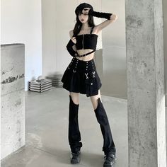 41956866916561|41956866949329|41956866982097|41956867014865 Fitted Mini Skirt For Emo Style, Punk Style Black Skirt For Concert, Black Punk Skirt For Concert, Emo Fitted Skirt For Concert, Black Emo Skirt For Cosplay, Emo Style Fitted Skirt For Concert, Y2k High Waist Bottoms For Concert, Black Harajuku Style Skirt, Y2k High-waist Bottoms For Cosplay