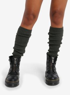 Complement your boots with a cozy pair of socks! These olive knee-highs have a slouchy design with scrunching at the top.Fits shoe size 4 -1098% acrylic; 1% polyester; 1% spandexWash cold; dry lowImported Casual Green Knee-high Socks, Casual Solid Color Knee-high Boots, Casual Green Socks For Winter, Casual Leg Warmers For Fall, Casual Green Winter Socks, Green Stretch Socks For Fall, Stretch Green Socks For Fall, Casual Socks For Cold Weather In Fall, Casual Thigh High Socks