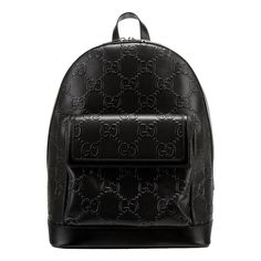 This is an authentic Pre owned GUCCI GG EMBOSSED Monogram Small Backpack in Black. BRAND NEW DESCRIPTION Gucci Backpack Black Leather Printed GG Embossed Silver-Tone Hardware Flat Handle & Dual Adjustable Shoulder Straps Single Exterior Pocket Canvas Lining & Three Interior Pockets Zip Closure at Top Shoulder Strap Drop Max: 12.5" Shoulder Strap Drop Min: 9.25" Handle Drop: 3.75" Height: 13" Width: 10" Depth: 4.75" We are Estate Jeweler and my main business is jewelry, you can check us on 1st Dibs too but we acquired a large batch of bags and i am ready to sell them at my cost as i can not deal with two businesses. My prices are very reasonable. Please take advantage and enjoy ! If my cost is covered i will sell the piece. any questions please call or e -mail please or check me on line Mon Planned Outfits, Black Gucci Bag, Gucci Backpack, 1st Dibs, Gucci Vintage, Small Backpack, Black Backpack, Printed Leather, Fashion Handbags