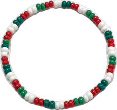 Multicolor Round Beaded Bracelets For Holiday, Multicolor Beaded Bracelets With Round Beads For Holiday, Holiday Multicolor Beaded Bracelets With Round Beads, Christmas Green Beaded Bracelets, White Beaded Bracelets With Letter Beads For Christmas, White Round Bead Bracelets For Holiday, White Christmas Bracelets With Colorful Beads, Christmas White Bracelets With Colorful Beads, White Bracelets With Colorful Beads For Christmas