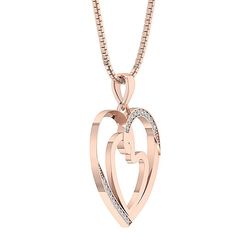 Natural Earth-mined Diamond Gold Jewelry. 100% Customer Satisfaction Guarantee or Money Back. Free Shipping with in USA. This Double heart pendant has a dainty design, and it's perfect for an anniversary gift.In gold rose, white or yellow, two hearts twist together, complimented by diamond accents.Give her your heart with this diamond pendant necklace. Diamond Information: Diamond Pcs : 20 Pieces Diamond Carat : 0.30 Carats Diamond Shape : Round Diamond Cut : Round Brilliant Ideal Cut Diamond Co Rose Gold Jewelry For Valentine's Day Anniversary, Rose Gold Diamond Cut Heart Pendant Necklace, Rose Gold Heart Pendant Jewelry With Diamond Cut, Rose Gold Heart Pendant Necklace With Diamond Cut, Rose Gold Heart Pendant Necklace For Mother's Day, Rose Gold Pendant Heart Necklace For Valentine's Day, Rose Gold Heart Pendant Necklace For Valentine's Day, Rose Gold Heart Pendant Jewelry, Mother's Day Rose Gold Heart Pendant Necklace