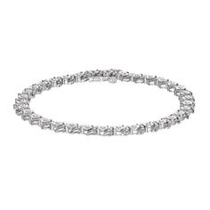 Complement your elegant style with this Diamond Brilliance 1 Carat T.W. Diamond fashion bracelet. Click on this JEWELRY & WATCHES GUIDE to learn about fit, styles, materials and more! Complement your elegant style with this Diamond Brilliance 1 Carat T.W. Diamond fashion bracelet. Click on this JEWELRY & WATCHES GUIDE to learn about fit, styles, materials and more! FEATURES Length: 7 in. Clasp: safety clasp Metal: sterling silver Plating: rhodium, 14k gold flash, 14k rose gold flash Finish: poli Formal Diamond White Baguette Cut Diamond Bracelet, White Platinum Diamond Jubilee Bracelet, Formal Dazzling Diamond Bracelet With Baguette Cut, Dazzling Baguette Cut Diamond Bracelet For Formal Occasions, Silver Baguette-cut Diamond Tennis Bracelet, White Platinum Jubilee Diamond Bracelet, White Gold Baguette Cut Bracelet With Diamond Accents, Silver Baguette Cut Diamond Tennis Bracelet, White Gold Bracelets With Diamond Accents Baguette Cut