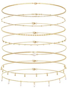 PRICES MAY VARY. HIGH QUALITY MATERIAL: Made of High Quality 18k Gold Plated Alloy and Shiny CZ, Sparkling and Exquisite, New Design Waist Chain, not Easy to Fade and Break ADJUSTABLE SIZE: All the Chains are Handmade, Length 75cm/29.5’’+20cm/7.8’’(Extender Chain), Adjustable Design can Suitable for Most People, Packaged in OPP Bag, Will not Entangled Together, Without the Trouble of How to Untie Chains SEXY HOT WAIST CHAIN: Simple Body Chain Belt can Highlight your Perfect Body, Lets your Hip a Cheap Elegant Waist Chain For Festivals, Cheap Adjustable Metal Waist Chain, Gold Waist Beads, Blue Caterpillar, Siren Costume, Hip Chain, School Attire, Hip Jewelry, Mom Dr