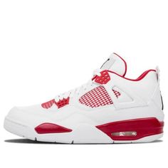 Looking for a sneaker that will make you stand out from the rest? Then check out the Air Jordan 4 Retro ‘Alternate 89’! This sneaker is part of the Air Jordan ‘Alternate Collection’ and features a design based on the Chicago Bulls’ home uniform. The white and red colorway is sure to turn heads, while the comfortable construction will make this sneaker your go-to choice for all day wear. (AJ4/SNKR/Men's/Atlanta/High Top/Basketball) Sporty Air Jordan 4 Mid-top Breathable, Air Jordan 4 For Light Sports With Cushioned Footbed, Sporty Breathable Air Jordan 4 Mid-top, Sporty Breathable Air Jordan 4, Air Jordan 4 With Cushioned Footbed For Light Sports, Sporty Breathable Air Jordan 4 For Light Sports, Breathable Sporty Air Jordan 4 For Light Sports, Air Jordan 4 Breathable Sports Sneakers With White Sole, White Air Jordan 4 Sporty Breathable