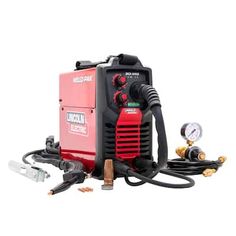 an invertible welding machine is shown with tools