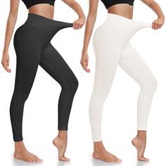 PRICES MAY VARY. 90% Nylon, 10% Polyester Imported ➤Ribbed Seamless Workout Leggings: Ultra-Stretch Fit (Enough thickness with breathability: No See-through), super soft and skin-friendly material, the Workout Leggings are moisture-wicking with 4-way stretch material that promotes both compression and support. These Yoga Leggings can also act as comfortable shapewear that keeps you hugged in and looking slim. ➤Comfortable High Waist: Wide-Waist Elastic Waistband to Cover Navel, providing Tummy C Comfortable Shapewear, Best Leggings For Women, Flared Leggings, Wide Waist, Ribbed Leggings, Yoga Set, Leggings For Women, Best Leggings, Gym Leggings