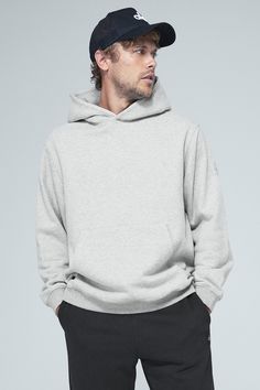 Take it out & about in the Renown Hoodie, our forward, street-ready look for he, she & they. Made from thick, heavyweight French terry, this oversized hoodie features a structured hood & kangaroo pocket for on-the-go convenience and cuffs at the sleeves and waistband. Comfy, heavyweight French terry Kangaroo pocket & oversized fit Designed & uniquely fit for every size Wear-tested by our in-house team for the perfect fit Renown Hoodie in Athletic Heather Grey, Size: Medium | Alo Yoga Oversized Sweatshirt With Drawstring Hood, Alo Yoga Cozy Fit Athleisure Sweatshirt, Oversized Sporty Alo Yoga Hoodie, Heather Grey Double-lined Hoodie, Alo Yoga Hoodie Sweatshirt For Loungewear, Oversized Alo Yoga Athleisure Hoodie, Alo Yoga Cotton Hoodie For Loungewear, Casual Hooded Sweatshirt By Alo Yoga, Heather Grey Athleisure Hoodie With Adjustable Hood