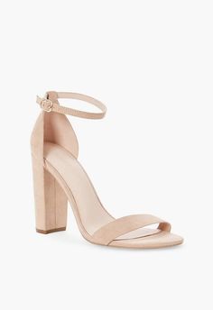 Lorelai Block Heeled Sandal in Beige - Get great deals at JustFab Womens Closet, Just Fab Shoes, Heeled Sandal, Shoe Dazzle, Block Heels Sandal, Shoes Online, Stylish Women, Shoes Boots, Faux Suede