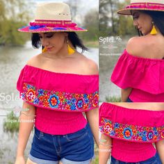 This Beautiful Off the Shoulder Crop Top is the perfect Top for a fun day out. -It's made out of cotton, has an elastic waist and is full of vibrant embroidered florals. Please note: *This blouse comes in one size which fits sizes Small and Medium. **More colors available here: https://www.etsy.com/es/listing/843962112/blusa-crop-top-margaritas-blusa-mexicana?ref=listing_published_alert Fitted Top With Multicolor Embroidery For Vacation, Fitted Tops With Multicolor Embroidery For Vacation, Fitted Multicolor Embroidered Top For Vacation, Summer Embroidered Fitted Blouse, Fitted Multicolor Embroidered Blouse For Summer, Fitted Casual Tops For Fiesta, Casual Fitted Tops For Fiesta, Fitted Summer Tops For Fiesta, Fitted Summer Blouse For Fiesta