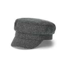 a gray hat on a white background