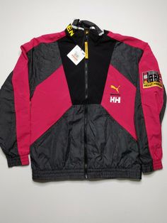 Puma X Helly Hansen TFS Track Top Jacket Full Zip Bright Rose SZ XS NWT TL47585. Condition is "New with tags". Fast shipping and easy hassle-free returns. Measures 20" laid flat across chest pit to pit 22" sleeve length Winter Sports Track Jacket In Pink, Pink Winter Sports Track Jacket, Pink Windbreaker For Winter Street Style, Pink Winter Track Jacket For Sports, Pink Winter Windbreaker For Streetwear, Winter Pink Track Jacket For Sports, Pink Athleisure Track Jacket For Streetwear, Casual Pink Track Jacket For Streetwear, Pink Track Jacket With Pockets For Outdoor