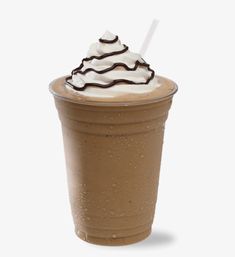 a chocolate milkshake with whipped cream on top