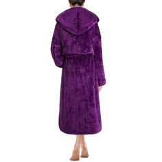 Premium Womens Plush Soft Robe with Hood by PAVILIA Made of fluffy faux shearling to give a cozy feel, our robe is super soft, lightweight, yet warm at the same time. Comes with a waist strap so you can adjust for perfect fit and 2 side pockets to keep all your essentials! The hooded robe is constructed with 260 GSM of high quality microfiber polyester that is soft to touch, easy to care for, and lightweight at the same time. Available in various popular colors to keep you warm and cozy around y Purple Faux Fur Winter Outerwear, Purple Faux Fur Outerwear For Winter, Purple Faux Fur Coat For Winter, Winter Purple Faux Fur Outerwear, Winter Purple Faux Fur Coat, Purple Faux Fur Trim Coat For Fall, Purple Fur Coat For Fall, Purple Long Sleeve Fur Coat With Faux Fur Trim, Soft Robes