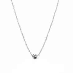 Drilled Solitaire Diamond-Meira T-Swag Designer Jewelry Minimalist Solitaire Necklace With Round Pendant, Classic Diamond Necklace With Round Single Diamond, Classic Diamond Necklace With Single Round Stone, Classic Round Stone Diamond Necklace, Dainty Solitaire Necklace With Round Pendant, Minimalist Round Pendant Necklace With Prong Setting, Timeless Solitaire Necklace With Round Diamond Pendant, Minimalist Ethical Solitaire Necklace With Round Stone, Minimalist Solitaire Pendant Necklace