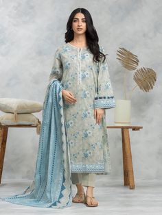 Brand: edenrobeCollection: Allure Cambric Spring Summer Unstitched CollectionFabric: Cambric Product Details: 3M Printed Cambric Shirt 2.5M Printed Lawn Dupatta 1.8M Dyed Trouser DISCLAIMER:* Lining, Laces, and Tassels are not included in unstitched variants.* Embellishment items in stitched outfits are subject to market availability.* The actual colors of the outfit may vary from the colors being displayed on your device. CARE INSTRUCTIONS: Extra Fabric Has Been Used For Shoot Original Color May Vary Slightly From The Picture Dry Clean Recommended Iron The Clothes At Moderate Temperature Do Not Use Bleach, Or Stain Removing Chemicals Damp Fabric Should Not Be Exposed To Sunlight edenrobe Allure Cambric Spring Summer Collection Authenticity Guaranteed – 100% Original Brand 3 Days Return Po Elegant Cotton Palazzo Set With Floral Print, Elegant Floral Print Cotton Palazzo Set, Fitted Cambric Lawn Suit With Floral Print, Unstitched Elegant Cotton Lawn Suit, Unstitched Elegant Cotton Palazzo Set, Elegant Unstitched Cotton Salwar Kameez, Floral Print Cambric Sets For Wedding, Floral Print Lawn Suit For Wedding, Elegant Floral Print Cambric Dupatta