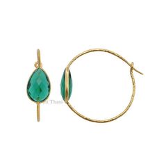 Hammered Silver Earrings, Green Quartz Micron Gold Plated 925 Sterling Silver Hoop Earring, 10x14mm- #1584 Item Code: 1584 Metal: 925 Sterling Silver Plating: Micron Gold Plated Length: 1.5 inches Approx Stone Detail : Green Quartz (Lab Created), 10mm x 14mm * Please note that there will be slight variations in stone texture and color shades in the actual product that you receive. Stone quality or grade will be same. * All our jewelry is Micron Plated which is higher quality as compared to Stand Sterling Silver Hoop Earrings For May Birthstone, Faceted Hoop Earrings As Gift, Hoop Earrings With May Birthstone Gemstone, May Birthstone Gemstone Hoop Earrings, Teardrop Hoop Earrings As May Birthstone Gift, Oval Gemstone Hoop Earrings As Gift, Oval Gemstone Hoop Earrings For Gift, Teardrop Hoop Earrings For May Birthstone, Silver Hoop Earring