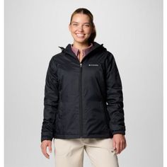 A lightweight layer with insulated warmth. This water-repellent long jacket gives you essential coverage with adjustable features to take on light rain showers. Hoodie Jacket Women, Red Windbreaker, Windbreaker Jacket Women, Sherpa Lined Jacket, Black Windbreaker, Quarter Zip Jacket, Anorak Jacket, Columbia Jacket, Long Jacket