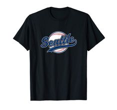 PRICES MAY VARY. Solid colors: 100% Cotton; Heather Grey: 90% Cotton, 10% Polyester; All Other Heathers: 50% Cotton, 50% Polyester Imported Pull On closure Machine Wash Vintage Seattle T-Shirt Baseball Throwback Shirt - Show your hometown pride. Available in mens womens kids tees & tops. Lightweight, Classic fit, Double-needle sleeve and bottom hem Short Sleeve T-shirt For Baseball Season With School Spirit, Baseball Season Fan Apparel T-shirt With Text Print, School Spirit Short Sleeve T-shirt For Baseball Season, Team Spirit T-shirt With Lettering, School Spirit T-shirt For Baseball Season, Sports Season Fan Apparel T-shirt With Lettering, Baseball-themed Graphic Tee With Team Name, Graphic Tee With Team Name For Baseball Season, Sports Season Crew Neck T-shirt With Lettering