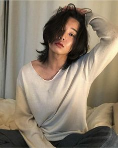 Long Wolfcut Men, Aesthetic Hair Men, Asian Guy Long Hair, Wolfcut Men Long Hair, Male Hairstyles Long, Hair Men Long, Long Hairstyles Haircuts, Hairstyles Cut, Hair Styles Men