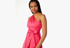 Poplin One-shoulder Dress | KATE SPADE OUTLET Sparkly Accessories, Kate Spade Outlet, Cute Sneakers, One Shoulder Dress, One Shoulder, Kate Spade, Dress Outfits, Heels, Dresses