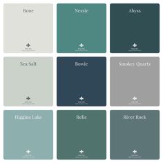 the different shades of paint that are available in various colors