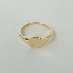 14k Solid Gold Signet Ring, Circle Signet Ring, Gold Pinky Ring, White Gold Signet Ring For men,  Celestial Signet Ring  for Ladies , Rose Features: * Made to Order.  * Gold KT: 14K * Custom Gold Color: Rose Gold, Yellow Gold, White Gold *.Top Ring Diameter:8MM * Width of Band: Graduates from 8MM to 1.5MM This ring can be made in any ring size, please specify, when placing your order. If you like this but want it slightly altered, please inquire. Customization requests are welcome! All of our je 14k Gold Signet Ring With Smooth Bezel, Heirloom Stackable Signet Ring For Formal Occasions, Fine Jewelry Signet Ring With Smooth Bezel, 14k Gold Polished Couple Rings, Formal Jewelry Ring With Smooth Bezel, Classic Oval Stackable Signet Ring, Rose Gold Oval Rings Tarnish Resistant, Rose Gold Oval Tarnish Resistant Ring, 14k Gold Tarnish Resistant Signet Ring