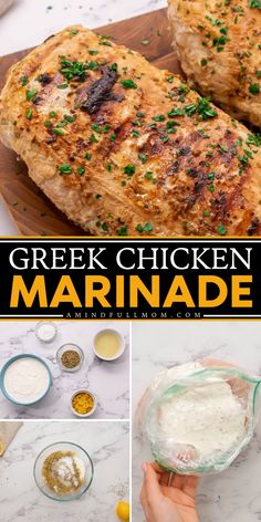 This Greek Chicken Marinade is one of the easiest and tastiest ways to impart flavor into chicken. Made with a handful of simple ingredients, this marinade recipe guarantees your chicken is juicy, tender, and full of flavor. Marinade To Tenderize Chicken, Mediterranean Marinade For Chicken, Mediterranean Chicken Marinade, Chicken Breast Marinade, Chicken Thigh Marinade, Marinade For Chicken, Greek Chicken Marinade, Easy Chicken Marinade