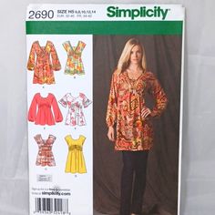 a woman's blouse and pants sewing pattern