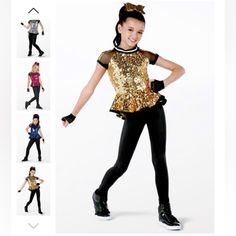 Brand New, Never Worn Includes All Items Size Intermediate Child Ready To Ship!! Hip Hop Dance Costumes, Dance Costumes Tap, Dance Costumes Ballet, Weissman Dance Costumes, Lyrical Dance Dresses, Solo Dance Costumes, Recital Dress, Weissman Costumes, Hip Hop Dance Outfits