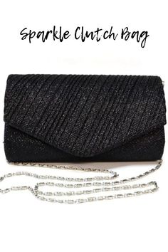 Sparkle Clutch Bag  - Sparkly Clutch - Sparkle Bags - Black Clutch Bag - Sequin Clutch Bag & Handbag Essential Handbags, Sparkly Clutch, Black Clutch Bag, Black Clutch Bags, Sequin Clutch, Handbags Fashion, Womens Handbags, Black Clutch, Bags Black