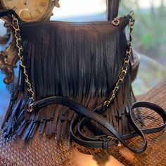 Fringe Western Boho Crossbody Bag Fringe On Both Sides Adjustable Strap Handbag Size 7”X10” Fringe 11” 1237-12-3 Chic Everyday Shoulder Bag With Fringe, Leather Fringe Handbag, Louis Vuitton Favorite Pm, Marc Jacobs Snapshot Bag, Saddle Bag Purse, Burberry Purse, Marc Jacobs Purse, Boho Crossbody Bag, Grey Crossbody Bag