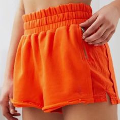 Nwt! Fp Movement Half Way There Shorts Heatwave Lg (Women's 12) Orange Red Large Matching Jacket Available High Wasted Shorts, Free People Shorts, Retro Shorts, Tennis Skort, Fp Movement, Floral Shorts, Running Shorts, Shorts With Pockets, Athletic Shorts