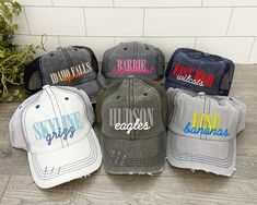 Crafted with attention to detail and using high-quality materials, our Custom Team Sports Hats are designed to provide a comfortable fit and durability that withstands the rigors of sports activities. The hats feature a variety of styles, including snapbacks, adjustable straps, or fitted designs, ensuring that you can find the perfect fit for your preference and head size. BellaRoseBoutique Fashion Clothing * Unisex Adult Sizing * Premium quality and soft material shirts * Props used in photos are NOT included with the purchase * These trucker hats are perfect for a bad hair day, a day spent outside, or just for fun! The cotton fabric is soft and perfect for those with sensitive heads. ---------------------------------------------------------------------------- ---------- KEEP + SHOPPING - Cheap Team-colored Trucker Hat For Sports, Adjustable Trucker Hat With Curved Brim In Team Colors, Curved Bill Hats With Letter Print For Fans, Fan Gear Visor Hat, One Size Fits Most, Adjustable Hats For Fan Merchandise With Team Spirit, Letter Print Hats For Sports Events With Curved Brim, Casual Team-colored Hats With Letter Print, Adjustable Fan Merchandise Hat, Team-colored Adjustable Trucker Hat With Curved Bill