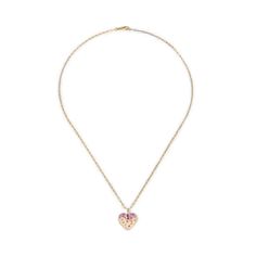 Elevate your look with the timeless beauty of our Pink Sapphire and Ruby Scattered Heart Pendant Necklace. The design effortlessly combines classic sophistication with modern flair, making it the perfect accessory for any occasion. Available in 14K Yellow Gold Paperclip Chain length = 18in Pendant = 15.5mm x 14mm Stones are Pink Sapphires andR Rubies 14k Yellow Gold Heart Necklace With Gemstone, Luxury Sterling Silver Heart Necklace, Yellow Gold Heart Necklace With Gemstone, Luxury Diamond Cut Heart Pendant Necklace, Luxury Heart Pendant Necklace, Luxury Double Heart Necklace, Elegant Double Heart Gemstone Necklaces, Luxury Gold Plated Heart Pendant Jewelry, Rose Gold Heart Cut Tarnish Resistant Necklace