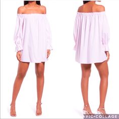 Wayf Long-Sleeve Pin Striped Off Shoulder Tunic In Pink Sz L Can Be Worn As A Shirt And/Or Dress Purchased At Nordstrom, Nwt :) Spring Long Sleeve Mini Dress For Day Out, Spring Off-shoulder Cotton Mini Dress, Summer Long Sleeve Mini Dress For Date Night, Long Sleeve Summer Mini Dress For Date Night, Casual Off-shoulder Mini Dress For Spring, Cotton Long Sleeve Mini Dress For Date Night, Dress Purchase, Tunic Dress, Off Shoulder