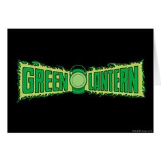 the green lantern logo on a black background