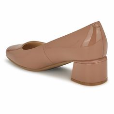 PRICES MAY VARY. Dress to impress in the Nine West Geona dress pumps. This pump features 9x9 technology that offers next level flexibility, cushioning, shock absorption, and breathability. Plus, it offers a slip-on silhouette, mid block heel and stylish round toe that is sure to impress! Square Toe Slip on Closure 1.65" Heel Height