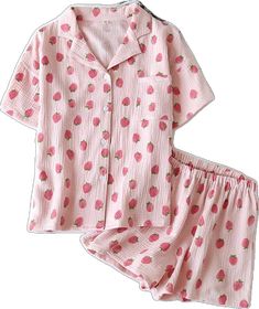 Pink Cotton Loungewear Sets, Comfortable Pink Loungewear Sets, Comfortable Pink Bedtime Set, Casual Cotton Sleepwear For Sleepovers, Spring Cotton Sleepwear For Pajama Party, Cute Cotton Lounging Sets, Pink Cotton Sleepwear For Lounging, Casual Spring Bedtime Sets, Casual Bedtime Sets For Spring