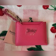 Juicy Couture Pink Flash Can't Tame Her Bifold Wallet Wristlet With Pullout Cc Holder Nwt New With Tags Gold And Pink Hardware Sold As Is. Will Ship With Care! Please See My Other Listing's To Bundle. Trendy Pink Rectangular Wallets, Chic Pink Wallet With Zipper Closure, Trendy Wallet With Zipper Pouch, Trendy Pink Rectangular Wristlet, Pink Wristlet With Zipper For Daily Use, Pink Wristlet With Zipper Closure For Daily Use, Pink Wristlet With Zipper Closure As Gift, Trendy Pink Wristlet For Everyday, Trendy Pink Pouch Coin Purse