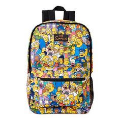 Doh! Stow your things Simpson style featuring bold colors and a fun design. Padded straps with plenty of storage make this the perfect pick for your on-the-go days. Size: One Size. Color: Multicolor. Gender: unisex. Age Group: adult. Back To School Backpack With Cartoon Print, Back To School Cartoon Print Backpack, Casual Multicolor Backpack For School, Casual Backpack With Cartoon Print For School, Casual Backpack With Cartoon Print For Back To School, Multicolor School Bag With Character Print, Multicolor Casual Backpack For Back To School, Casual Multicolor Backpack For Back To School, Multicolor Character Print Bags For Back To School